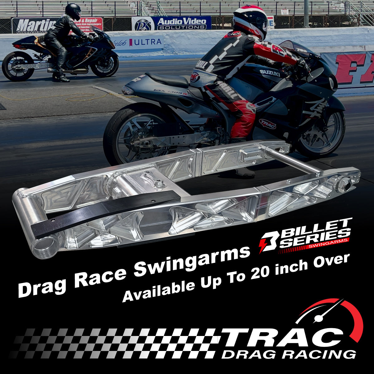 Billet Series Drag Racing Swingarms