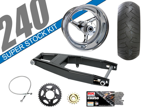 Hayabusa 240 Stock Kit Black - Trac Chassis Sports