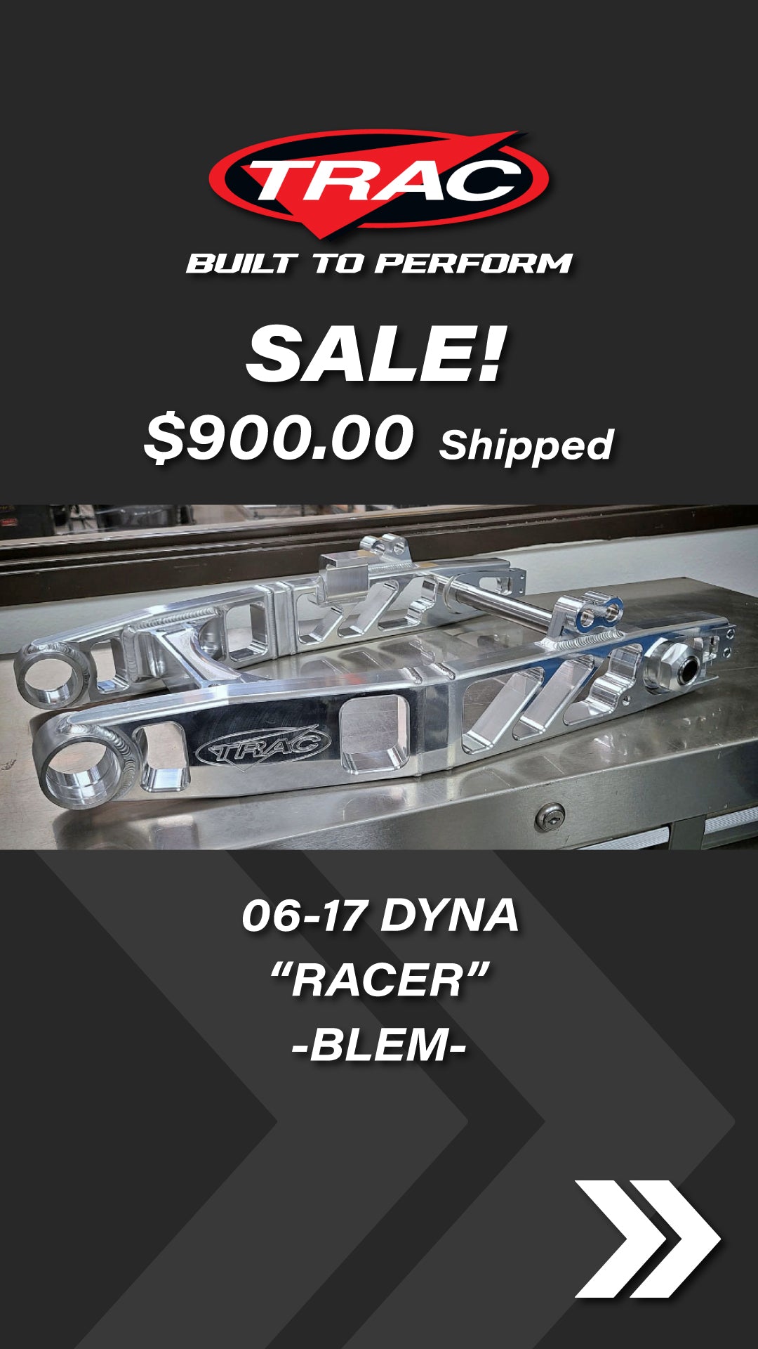 Dyna "Racer" Swingarm Sale Arm