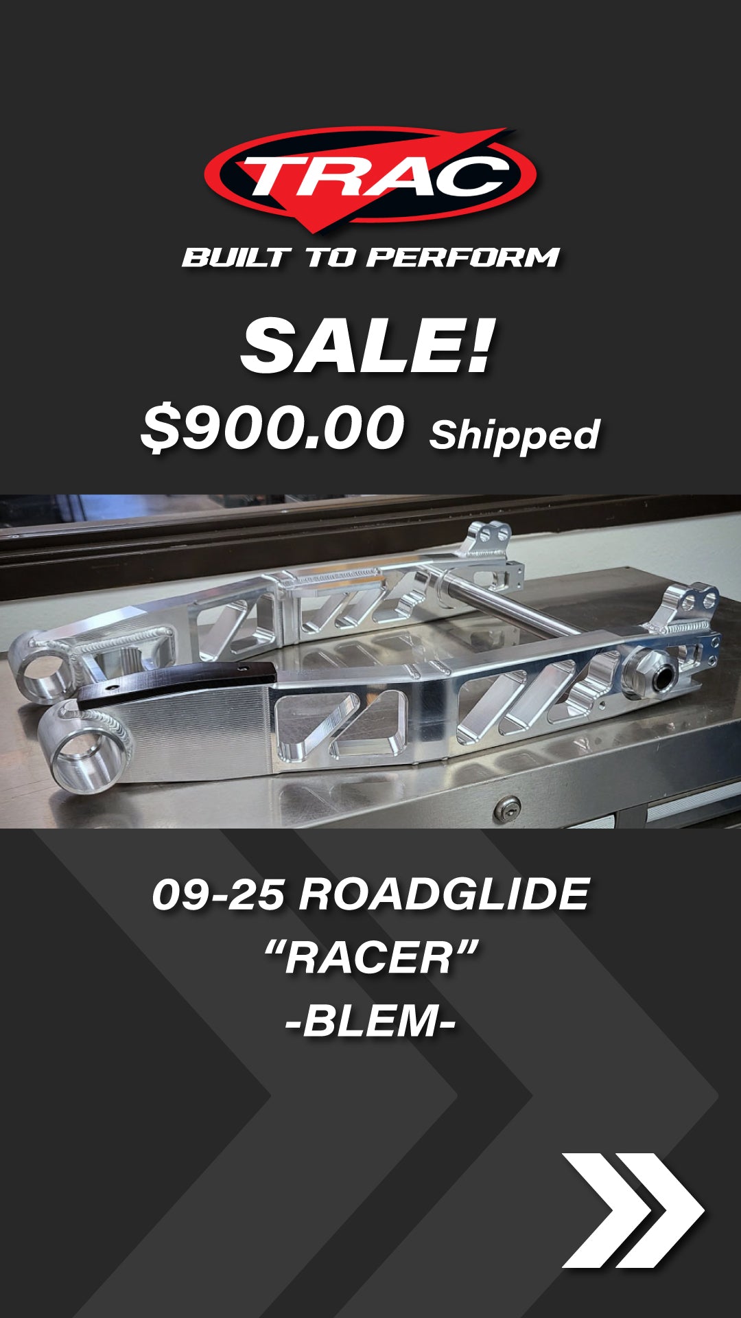 Road Glide "Racer" Swingarm Sale Arm
