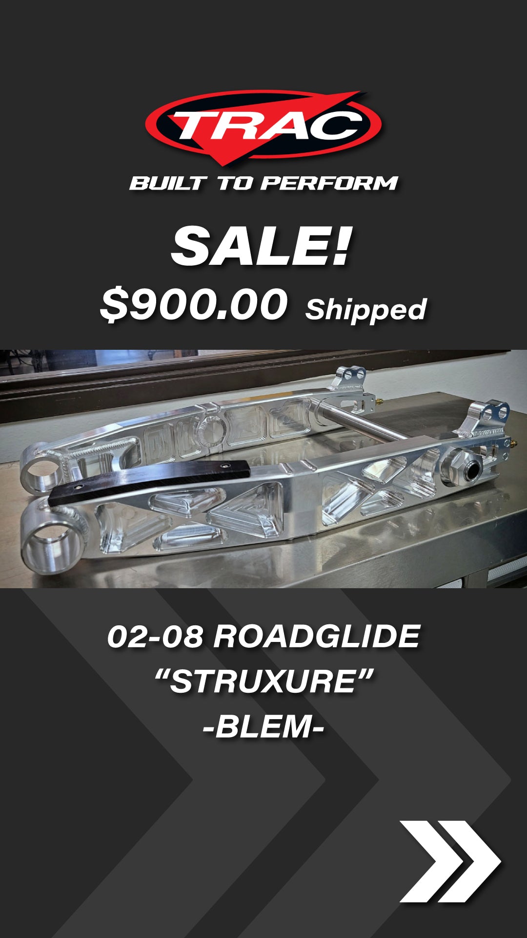 Road Glide "Struxure" Swingarms Sale Arm